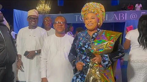 WATCH TOPE ALABI AND HUSBAND SOJI ALABI GRAND ENTRANCE AT HER 55TH BIRTHDAY CELEBRATION 