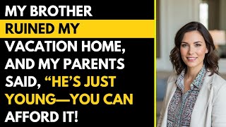 My Brother Ruined My Vacation Home, and My Parents Said, “He’s Just Young—You Can Afford It!”