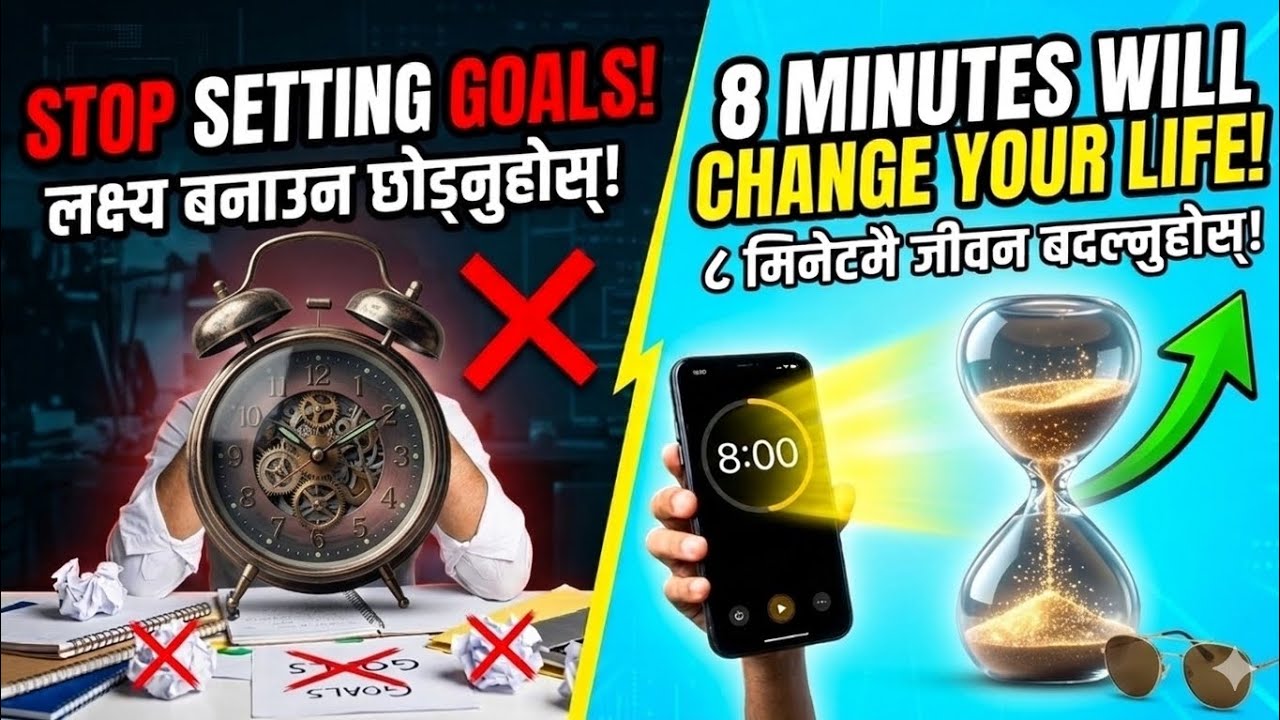 “८ मिनेटको यो नियमले तपाईंको जीवन बदल्न सक्छ | Stop Setting Goals”