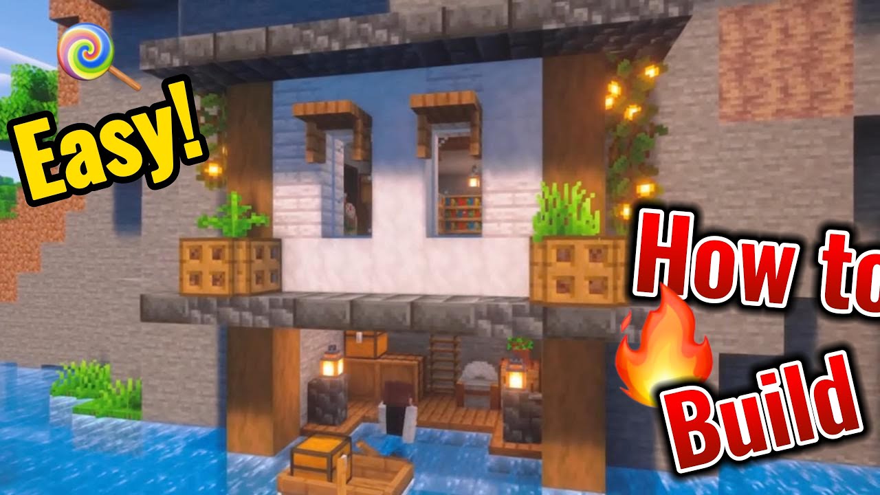How to Build a Simple Cave House in Minecraft - YouTube
