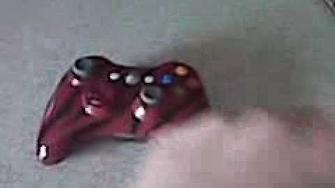 My Red Tiger Painted Xbox 360 Controller