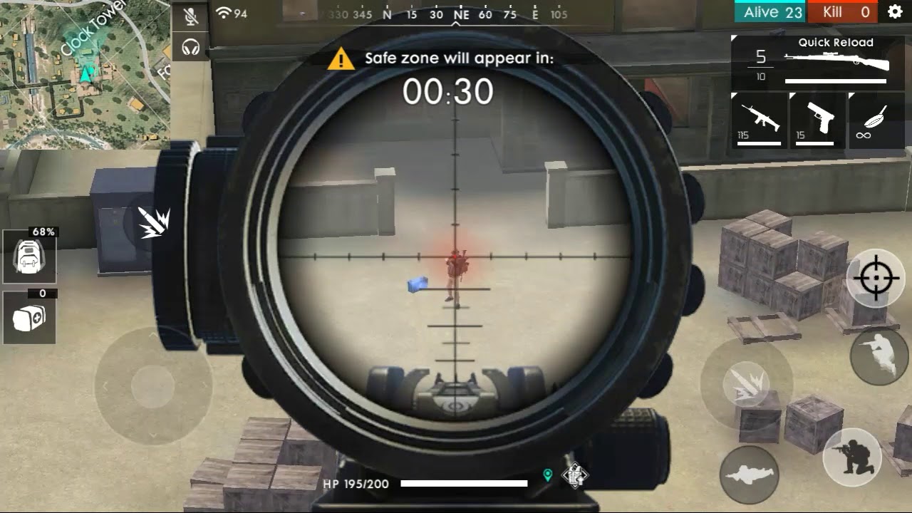 A Hidden place of clock tower in free fire game - YouTube