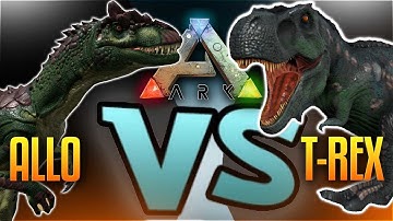 Ark Dino Battles -  ALLO VS REX  (Ark Survival Evolved Gameplay Allosaurus VS T-Rex)