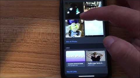 On IPhone Text Messages: Find an image/link with Info button for Specific Texts