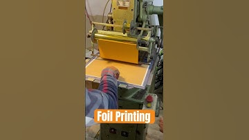 Foil Printing #offsetprintingmachine #stickerprinting #print