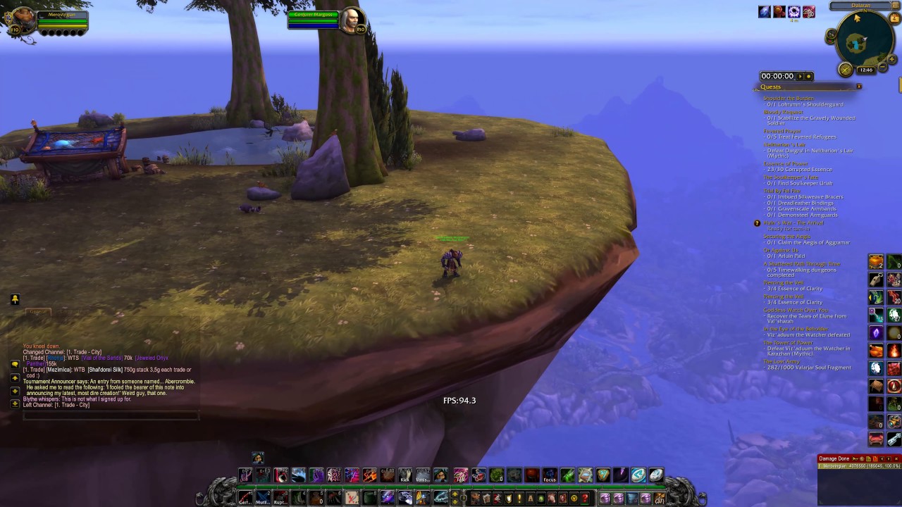 [4K] Legion Fishing Trainer WoW Legion i3 6100 GTX 1070