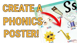 How To Create a Phonics Poster in Powerpoint (Classroom Resources)