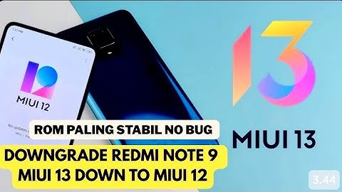 Cara Downgrade Redmi Note 9 MIUI 13 ke MIUI 12 | ROM Paling Stabil & Aman 2025