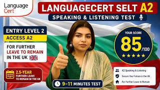 LanguageCert A2 SELT Speaking &amp; Listening || Spouse Visa Extension|| UKVI