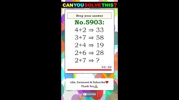 Math Quiz 🔴Can You Solve This ? #iqmath #mathchallenge