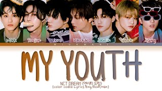 NCT DREAM My youth Lyrics (엔시티 드림 My youth 가사) (color coded lyrics)