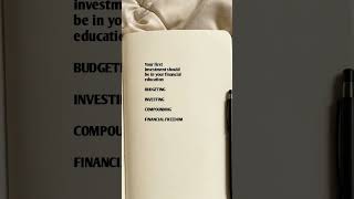 Your First Investment Should Be in Financial Education 💰#financialfreedom#wealthbuilding#wealthgoals
