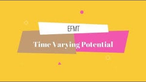 Time-Varying Potentials