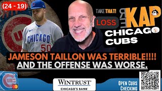 REKAP ⚾️ Cubs 7-0 Loss to the Braves - Jameson Taillon was terrible and the offense was worse