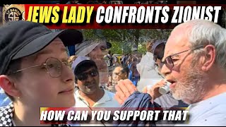 ZI0NIST CONFRONTED BY JEWS GIRL & MUSLIMS SPEAKER'S CORNER