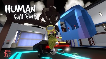 Human Fall Flat - Cyberpunk Level Part 1 of 2 Walkthrough | Custom | Steam Workshop | Full Gameplay