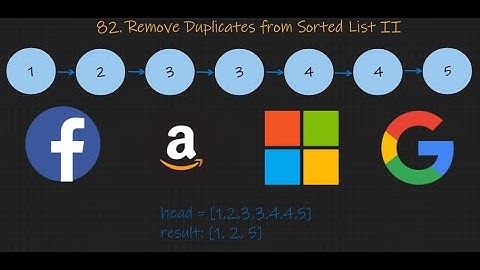 Remove Duplicates from Sorted List II - Two Pointers - Leetcode 82 - Python and Java