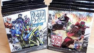 ゼロワンからMOVIE大戦2010なんでもある！仮面ライダー色紙アート5 全17種 コンプできるか！？2BOX20パックを一気に開封レビュー！レアメタリックVerもあるよ！