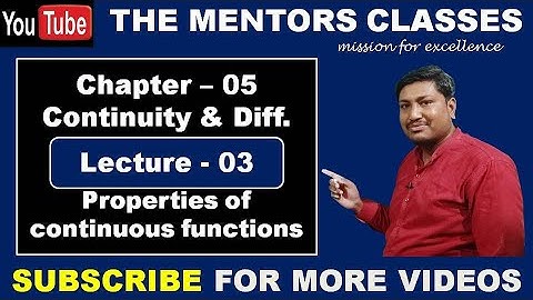 Continuous functions | Lecture 3 | Continuity and differentiability | Chapter 5 NCERT Maths 12