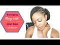 Sweeping Bang with a Low Bun Loc Hairsstyle Tutorial/Jungle Barbie