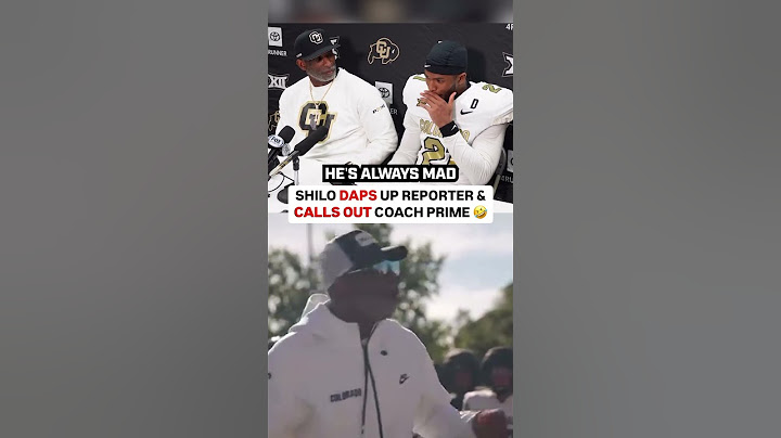 Shilo Daps Reporter & Calls Out Coach Prime 🤣