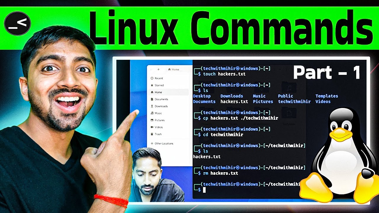 Useful Linux Commands [ Part -1 ] Ethical Hacking Course - 3.2 - YouTube