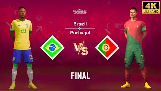 FIFA 23 - Brasil vs Portugal | Vinicius Jr vs Ronaldo | Copa do Mundo Final [4K60]