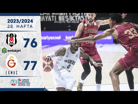 Beşiktaş Emlakjet (76-77) Galatasaray Ekmas - Türkiye Sigorta Basketbol Süper Ligi - 2023/24