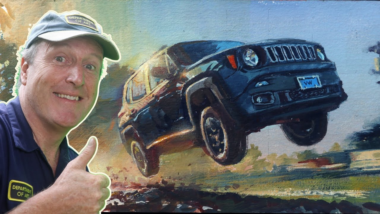 I Sketch a Jeep with Watercolor and a Wild Idea