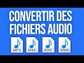 Comment convertir un fichier audio dun format  un autre mp3 wav m4a 