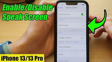 iPhone 13/13 Pro: How to Enable/Disable Speak Screen