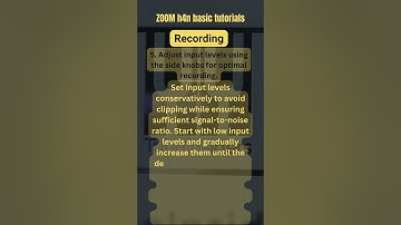 5. Mastering The Zoom H4n Recorder: Input Level #guide #zoomh4n #recordingartist
