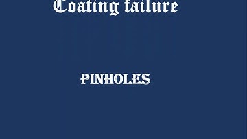 Paint deffect ( Pinhole reason and solution)##