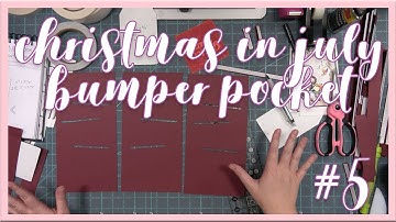 Christmas In July | File Folder Album | Part 4 - Bumper Pockets | Kathryn Scraps Live