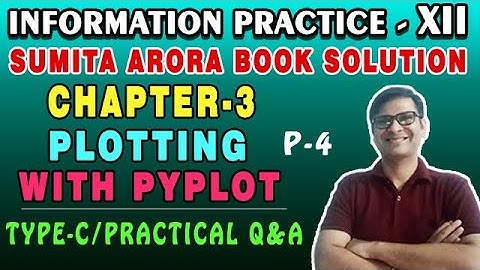 Sumita Arora Textbook Solution IP Class 12 Chap-3 Plotting with PyPlot Type-C Practical QNS |P-4