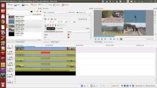 Quad split screens using kdenlive