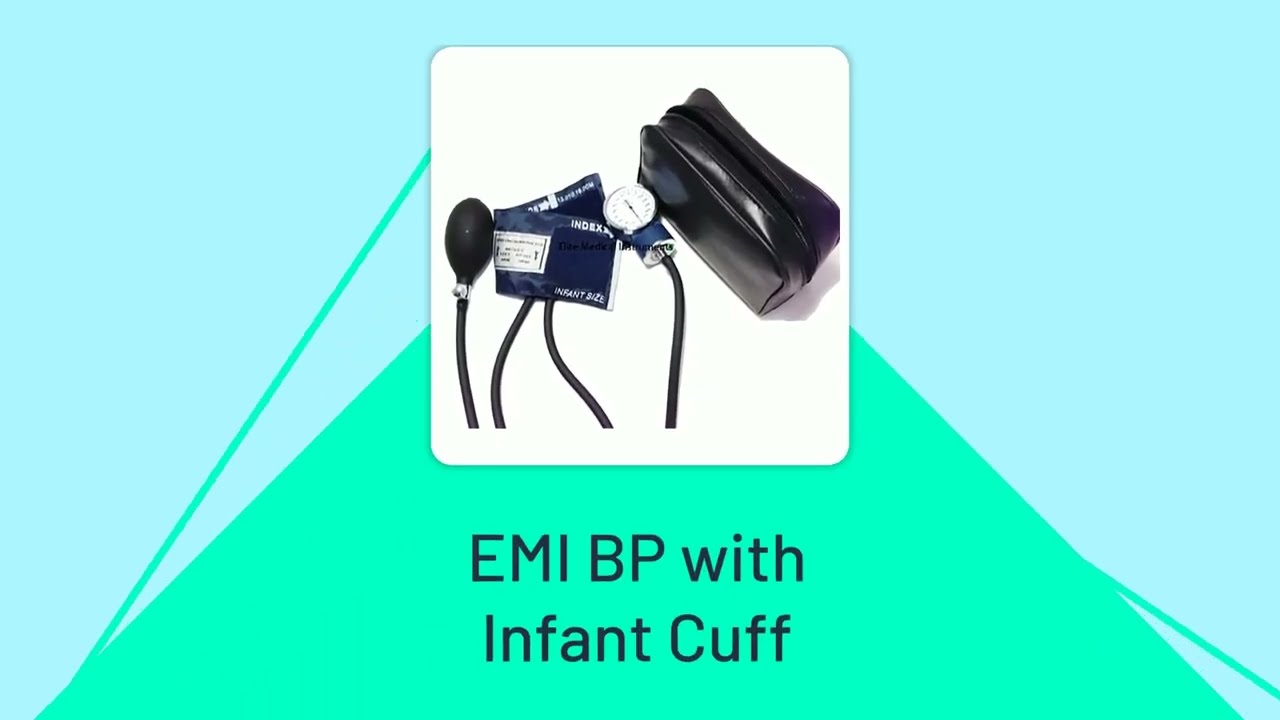 EMI Manual Aneroid Sphygmomanometer Blood Pressure Monitor with XL | Large  Adult Cuff - Black - EBL-219