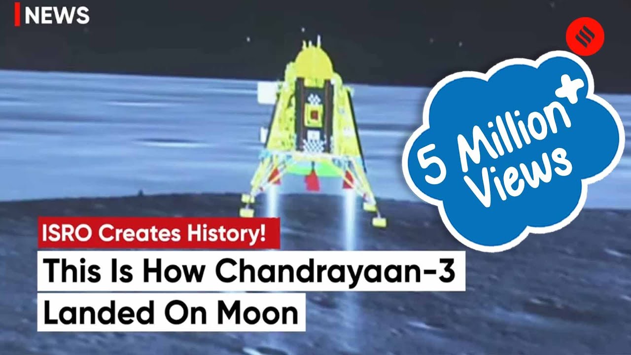 Chandrayaan 3 Lander Makes A Successful And Safe Soft Landing  ISRO Chandrayaan 3 Landing