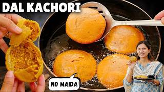 बिना मैदा गुब्बारे जैसी फूली फूली दाल कचोरी | Dal Kachori recipe | Moong Dal Kachori Kabitaskitchen