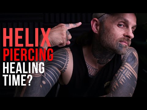 Video: Hur länge gör en helixpiercing ont?