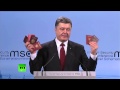 Poroshenko presents 'proof of Russian involvement' in Ukraine war at Munich Security Conference