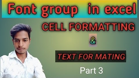 Font group in excel,cell formatting,text formatting,excel tutorial