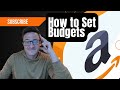 How to Set Budgets on Your Amazon PPC Campaign  #short