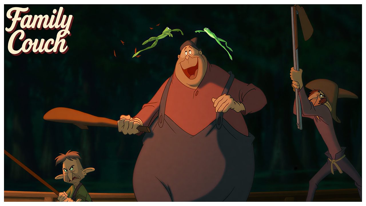 Naveen & Tiana Escape From The Frog Hunters | The Princess And The Frog