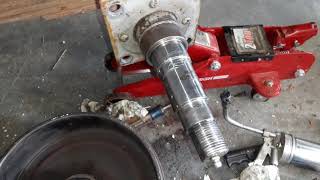 Installing seal sleeve ez-loader trailer part 2
