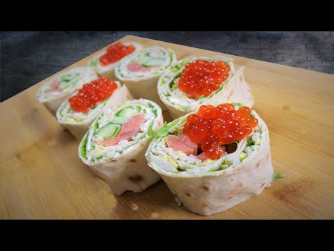 лаваш копченая рыба сыр творожный это просто фантастика