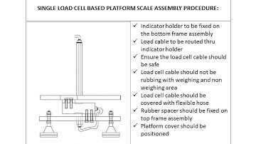 Single loadcell based platform scale