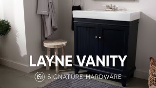 The Solution To Your Small Bathroom’s Storage Woes — The Layne Vanity