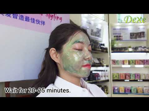 Dexe green facial mask for woman