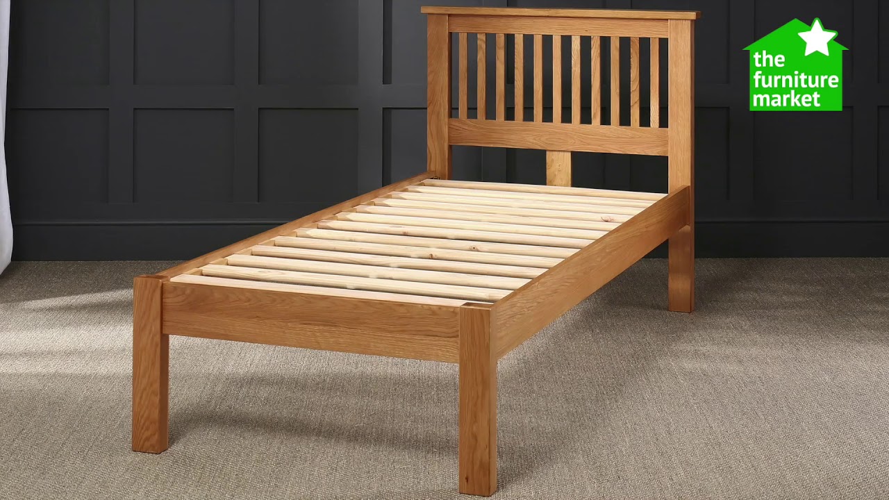 Solid Oak 3ft Single Bed